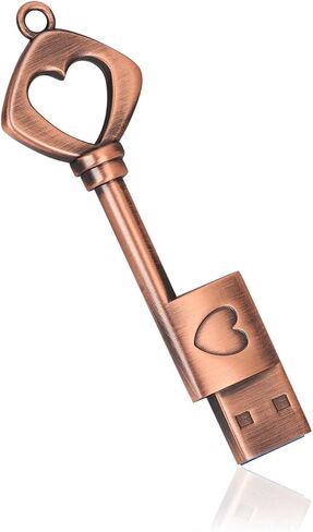 محرك أقراص فلاش USB 3.0 عالي السرعة، عصا ذاكرة USB على شكل مفتاح الحب القديم، محرك إبهام للصور والموسيقى وتخزين الملفات (64 جيجابايت) in Kuwait