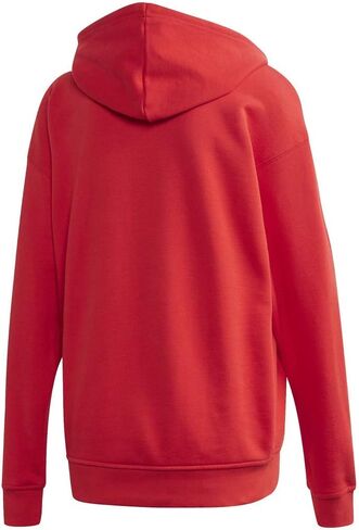 سترة بغطاء للرأس Adicolor Trefoil للنساء من adidas Originals، أبيض، مقاس صغير in Kuwait