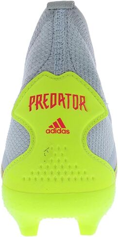 حذاء Adidas Boys Predator Freak.3 للأرضيات الصلبة، رمادي شفاف/أبيض سحابي/أصفر شمسي، 5 للأطفال الكبار in Saudi Arabia