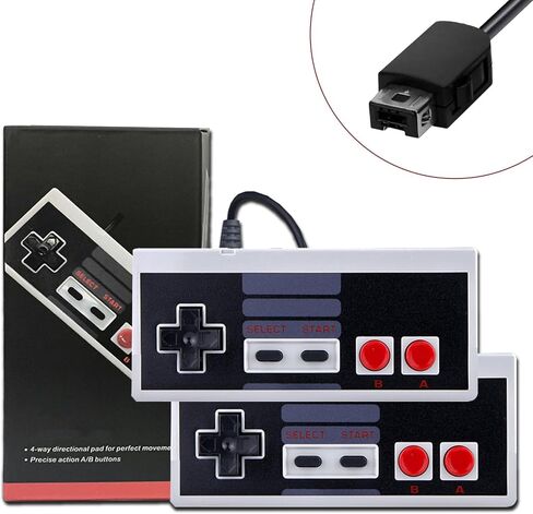 acisan 2-Pack Classic Wired Controllers – Compatible with Mini Console & Classic Edition (2016/2018 Remake) with 9.8FT Cable for Enhanced Gaming Experience in Saudi Arabia