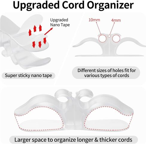 5 Pack Cord Organizer for Appliances Kitchen for Storage Home Cord Hider for Kitchen Appliances Mixers Coffee Maker Pressure Cooker (Whtie) in Saudi Arabia