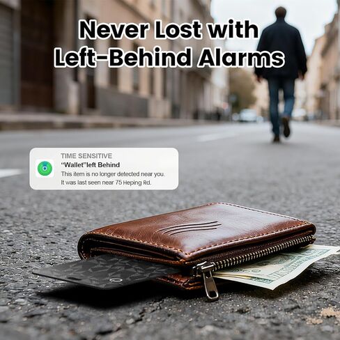 بطاقة تعقب المحفظة لـ Apple Find My (iOS فقط) - مكتشف بطاقة PrielPaek الرفيعة القابلة لإعادة الشحن، عمر بطارية طويل، IP68 مقاوم للماء والغبار، محدد موقع العناصر للمحفظة، بطاقات الأمتعة، بطاقة الهوية والمزيد in Saudi Arabia