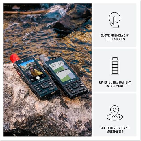 Garmin GPSMAP H1i Plus Rugged Design Premium GPS Handheld Navigator with inReach Plus Satellite Technology to Share Text, Photos, Voice Memos, SOS Off-Grid, Long Battery Life, Preloaded Maps Bundle in Saudi Arabia