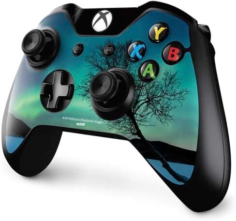 Skinit Decal Gaming Skin Compatible with Xbox One Controller - Officially Licensed StockTrek Aurora Borealis Over a Lake in Norway Design in Saudi Arabia