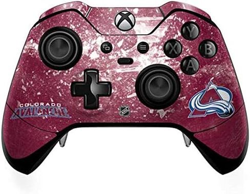 ملصق Skinit المخصص للألعاب متوافق مع وحدة تحكم Xbox One Elite - تصميم NHL Colorado Avalanche Frozen المرخص رسميًا in Kuwait