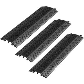 VEVOR Drop Over Cable Cover Ramp، 2000 رطل / سعة تحميل المحور، منحدر حامي خرطوم الكابل عالي التحمل، غطاء سلك الأرضية لمناطق المرور العالية المشي داخليًا وخارجيًا، المنزل والمكتب والمستودعات والمدرسة in Saudi Arabia