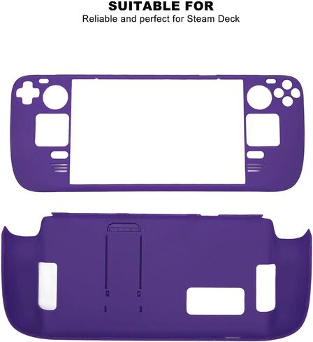 Yunseity Kickstand Case for Steam Deck, for Steam Deck Case, Non Slip Fingerprint Proof Protective Carrying Case for Steam Deck, Hands Full (Deep Purpl) in Saudi Arabia