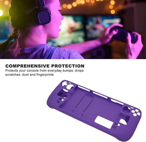 Yunseity Kickstand Case for Steam Deck, for Steam Deck Case, Non Slip Fingerprint Proof Protective Carrying Case for Steam Deck, Hands Full (Deep Purpl) in Saudi Arabia