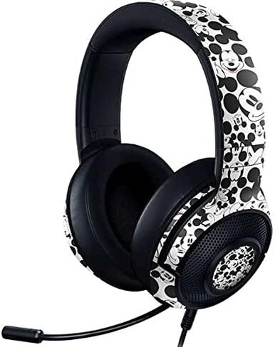 غلاف صوتي من Skinit متوافق مع Razer Kraken X - تصميم نمط وجه ميكي ماوس من ديزني مرخص رسميًا in Saudi Arabia