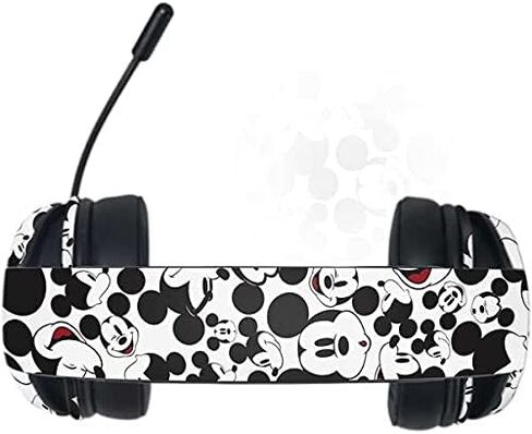 غلاف صوتي من Skinit متوافق مع Razer Kraken X - تصميم نمط وجه ميكي ماوس من ديزني مرخص رسميًا in Saudi Arabia