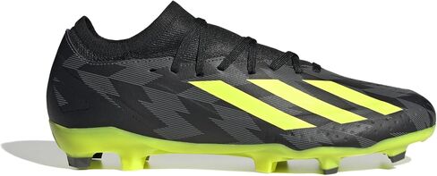 Adidas X Crazyfast Injection.1 أحذية كرة قدم مركزية - شعور مثالي بالكرة ، خفيفة الوزن فائقة ، ملاءمة داعمة ، قفل آمن ، مصنوع من مواد معاد تدويرها بنسبة 50 ٪ (أسود/صفراء/رمادية شمسية ، نظام بحجم الأحذية الأمريكي ، البالغين ، الرجال ، متوسط ​​، متوسط ​​، 9. in Saudi Arabia