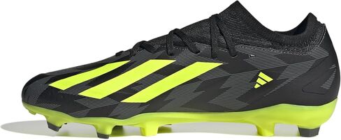 Adidas X Crazyfast Injection.1 أحذية كرة قدم مركزية - شعور مثالي بالكرة ، خفيفة الوزن فائقة ، ملاءمة داعمة ، قفل آمن ، مصنوع من مواد معاد تدويرها بنسبة 50 ٪ (أسود/صفراء/رمادية شمسية ، نظام بحجم الأحذية الأمريكي ، البالغين ، الرجال ، متوسط ​​، متوسط ​​، 9. in Saudi Arabia