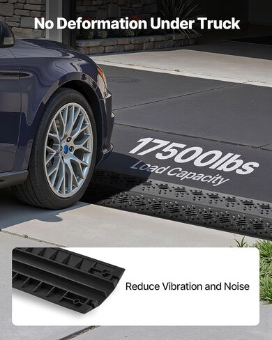 VEVOR Drop Over Cable Cover Ramp، 2000 رطل / سعة تحميل المحور، منحدر حامي خرطوم الكابل عالي التحمل، غطاء سلك الأرضية لمناطق المرور العالية المشي داخليًا وخارجيًا، المنزل والمكتب والمستودعات والمدرسة in Saudi Arabia