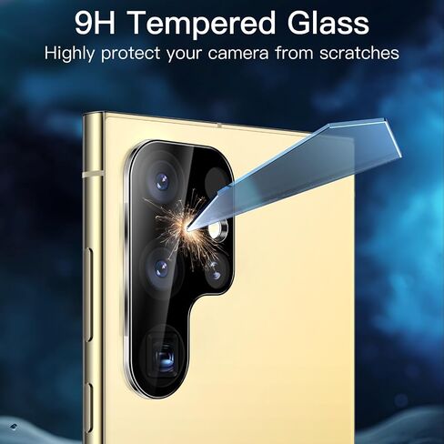 JETech Screen Protector for Samsung Galaxy S23 Ultra 5G 6.8-Inch with Camera Lens Protector, Flexible TPU Film, Fingerprint ID Compatible, Easy Installation, HD Clear, 2-Pack Each in Saudi Arabia