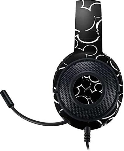 غلاف صوتي من Skinit متوافق مع Razer Kraken X - تصميم نمط شعار ديزني ميكي ماوس مرخص رسميًا in Saudi Arabia