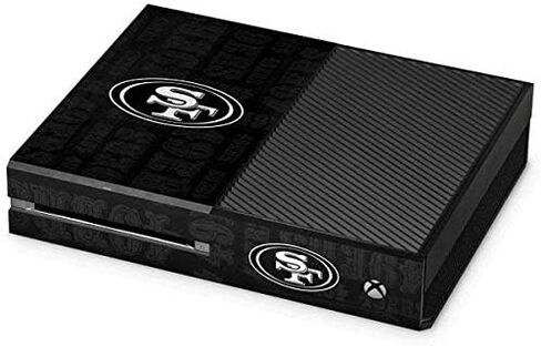 Skinit Decal Gaming Skin Compatible with Xbox One Console - Officially Licensed NFL San Franciso 49ers Black & White Design in Saudi Arabia