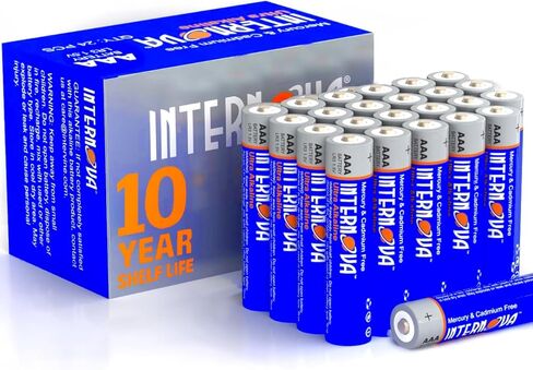 بطاريات AAA 24 حزمة - بطاريات قلوية ثلاثية A عالية الأداء مع عمر افتراضي مدته 10 سنوات - مثالية لمعدات الطوارئ وأجهزة التحكم في الألعاب والأجهزة الذكية - مصدر طاقة موثوق لجميع أجهزتك in Kuwait