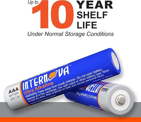 بطاريات AAA 24 حزمة - بطاريات قلوية ثلاثية A عالية الأداء مع عمر افتراضي مدته 10 سنوات - مثالية لمعدات الطوارئ وأجهزة التحكم في الألعاب والأجهزة الذكية - مصدر طاقة موثوق لجميع أجهزتك in Kuwait