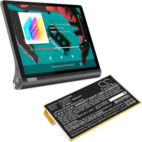 6800mAh Battery Compatible with LEN0VO Yoga Smart Tab, YT-X705F, for Part No. L19D2P32 in Saudi Arabia