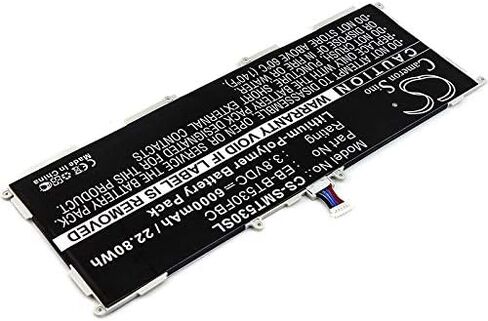 6000mAh Battery Compatible with Samsung Galaxy Tab 4, Tab4, Tab4 VE 10.1, SM-T530, SM-T531, for Part No. EB-BT530FBC, EB-BT530FBE, EB-BT530FBU in Saudi Arabia