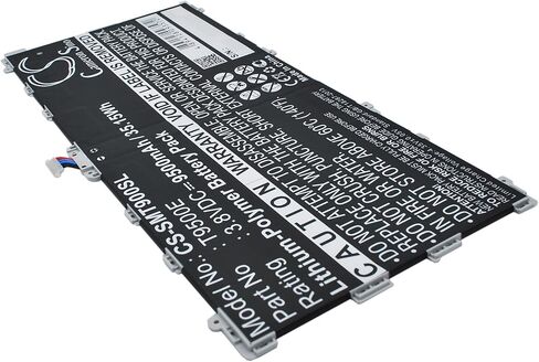بطارية 9500 مللي أمبير متوافقة مع Samsung Galaxy TabPRO 12.2، Galaxy TabPRO 12.2 LTE-A 64GB، SM-T900، SM-T905، للقطعة رقم T9500E in Saudi Arabia