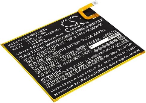 بطارية 5100 مللي أمبير متوافقة مع Samsung Galaxy Tab A 8.0 2019، SM-T290، SM-T295، SM-T295C، SM-T295N، للجزء رقم SWD-WT-N8 in Saudi Arabia