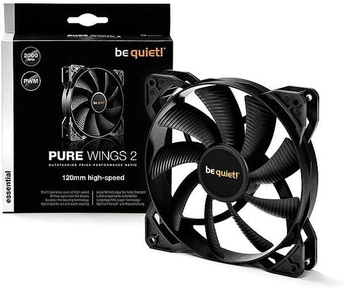 be quiet! Pure Wings 2 120mm Premium High Speed Low Noise Cooling Fan | Black |BL080 in Saudi Arabia