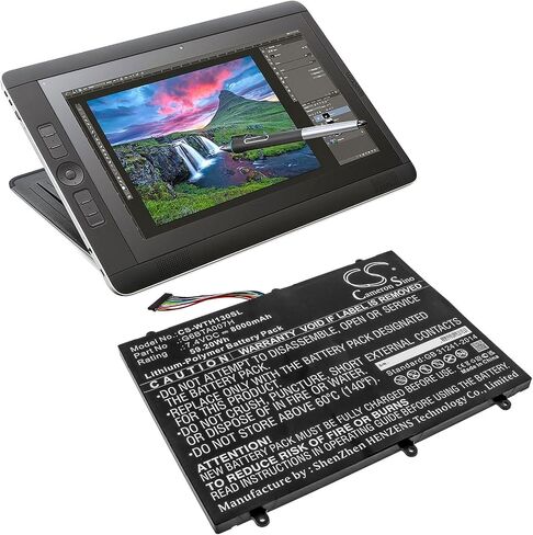 8000mAh Battery Compatible with Wacom Cintiq Companion 2, DTH-W1300, for Part No. G6BTA007H in Saudi Arabia