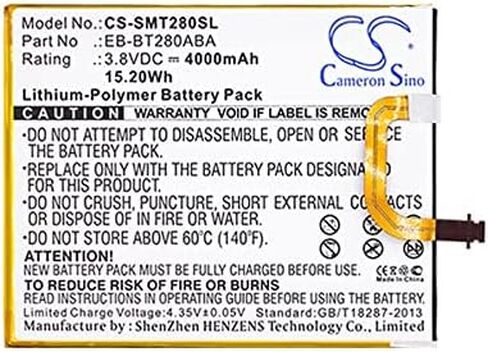 بطارية 4000 مللي أمبير متوافقة مع Samsung Galaxy Tab A 7.0 2016، Tab E 7.0 2016، SM-T280، SM-T285، SM-T285M، ​​SM-T285YD، للجزء رقم EB-BT280ABA، EB-BT280ABE، GH43-04588A in Kuwait