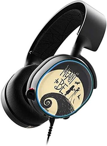 Skinit Decal Audio Skin Compatible with SteelSeries Arctis 3 - Officially Licensed Disney The Nightmare Before Christmas Jack and Sally Meant to Be Design in Saudi Arabia
