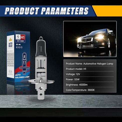 مصابيح المصابيح الأمامية H11 ، 12V 55W ، 4000 شمعة ، 3800 كيلو ، مصابيح ضوء الهالوجين ، لا وهج ، مصابيح الأمامية عالية ومنخفضة المصباح ، لمبة ضوء الرأس للسيارة ، حزمة 2 in Saudi Arabia
