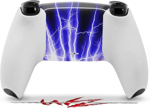 WraptorSkinz Skin Wrap compatible with Sony PS5 DualSense Controller Lightning Blue (CONTROLLER NOT INCLUDED) in Saudi Arabia