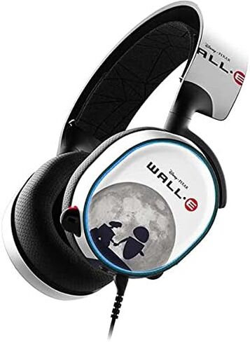 غلاف صوتي من Skinit متوافق مع SteelSeries Arctis 3 - تصميم Disney Wall-E and Eve المرخص رسميًا in Saudi Arabia