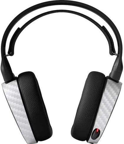 غلاف صوتي لصائق Skinit متوافق مع SteelSeries Arctis 3 - تصميم مادة من ألياف الكربون البيضاء المتخصصة in Saudi Arabia
