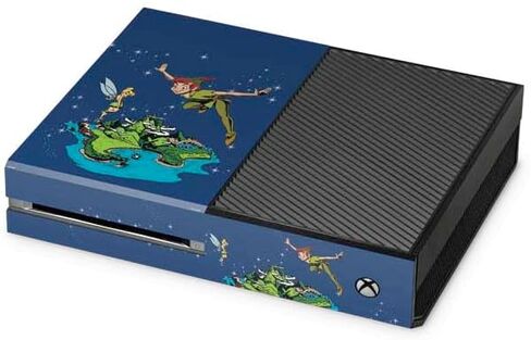 Skinit Decal Gaming Skin Compatible with Xbox One Console - Officially Licensed Disney Peter Pan and Tinker Bell in Neverland Design in Saudi Arabia