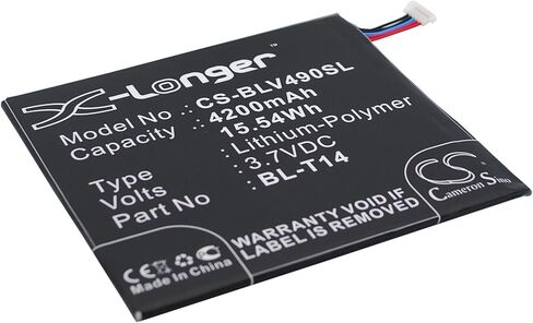 بطارية 4200 مللي أمبير/3.7 فولت متوافقة مع LG G Pad 8.0، G Pad F 8.0، G Pad F7، G PadF 8.0، V490، V495، تناسب P/N: BL-T14، EAC62638401 in Kuwait