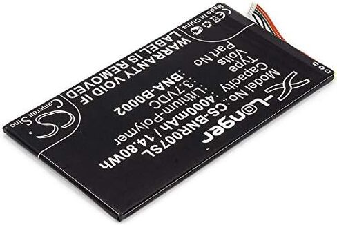 4000mAh/3.7V Battery Compatible with Barnes & Noble BNRV400, BNTV400, Nook HD 7 Tablet, fit P/N: BNA-B0002, L83-4977-266-01-4 in Saudi Arabia
