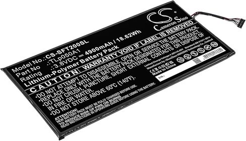 4900mAh/3.8V Battery Compatible with Safran Morpho Tablet 2, fit P/N: TLp050A1 in Kuwait