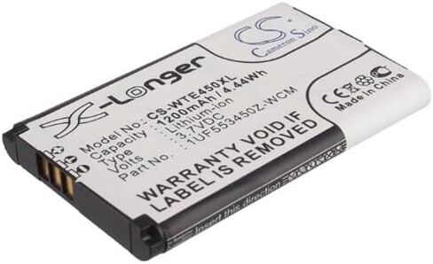 1200mAh/3.7V Battery Compatible with Wacom PTH-450-IT, PTH-450-NL, PTH-450-PL, PTH-450-RU, PTH-450-XX, fit P/N: 1UF553450Z-WCM, ACK-40403, B056P036-1004, F1134J-711, SLA-A328 in Kuwait