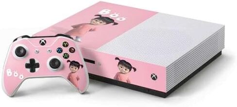 غلاف Skinit المخصص للألعاب المتوافق مع وحدة التحكم Xbox One S وحزمة وحدة التحكم - تصميم Boo Portrait المرخص رسميًا من شركة Disney Monsters Inc. in Saudi Arabia