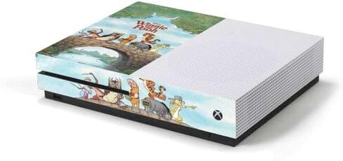 Skinit Decal Gaming Skin Compatible with Xbox One S Console - Officially Licensed Disney Winnie The Pooh All Characters Design in Saudi Arabia