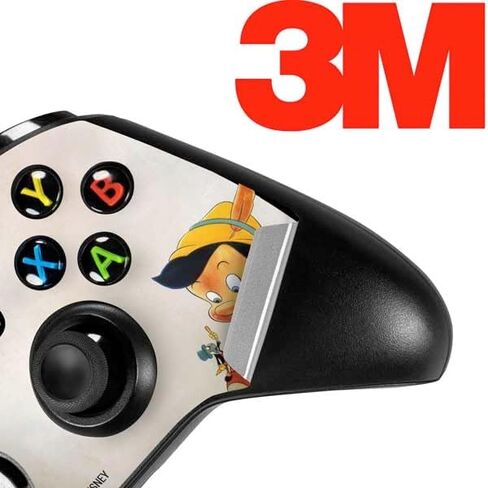 غلاف Skinit المخصص للألعاب متوافق مع وحدة تحكم Xbox One S - تصميم صورة مرخص رسميًا من Disney Pinocchio Vintage in Saudi Arabia