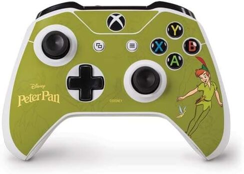 Skinit Decal Gaming Skin Compatible with Xbox One S Controller - Officially Licensed Disney Peter Pan and Tinker Bell Portrait Design in Saudi Arabia
