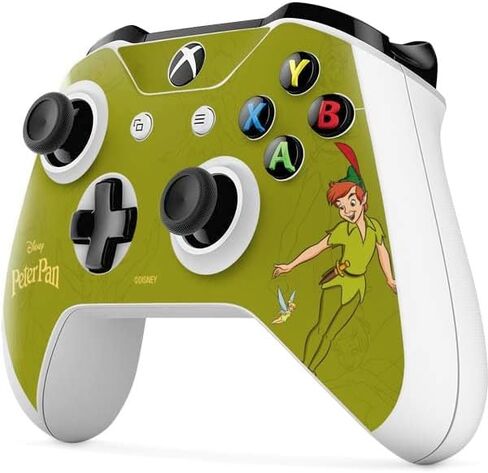 Skinit Decal Gaming Skin Compatible with Xbox One S Controller - Officially Licensed Disney Peter Pan and Tinker Bell Portrait Design in Saudi Arabia