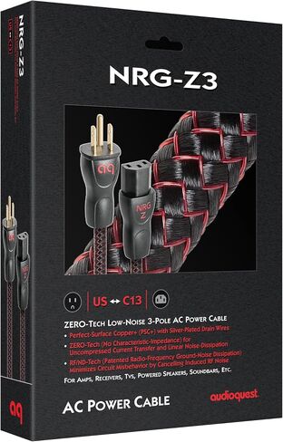 AudioQuest NRG-Z3 Low-Distortion 3-Pole AC Power Cable - 14.76' (4.5m) in Saudi Arabia