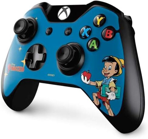 ملصق Skinit المخصص للألعاب متوافق مع وحدة تحكم Xbox One - تصميم مرخص رسميًا من Disney Pinocchio بدون شروط in Saudi Arabia