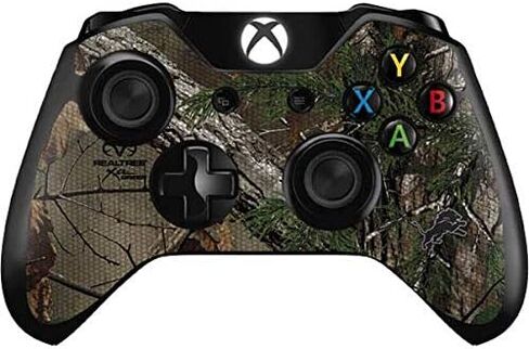 Skinit Decal Gaming Skin Compatible with Xbox One Controller - Officially Licensed NFL Detroit Lions Realtree Xtra Green Camo Design in Saudi Arabia