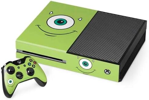Skinit Decal Gaming Skin Compatible with Xbox One Console and Controller Bundle - Officially Licensed Disney Monsters Inc. Mike‚Äôs Face Design in Saudi Arabia