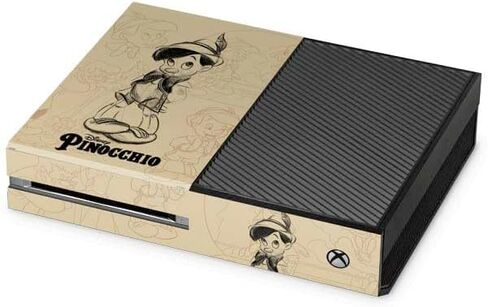 ملصق Skinit المخصص للألعاب متوافق مع وحدة تحكم Xbox One - تصميم صورة مرخص رسميًا من Disney Pinocchio Sketches in Saudi Arabia
