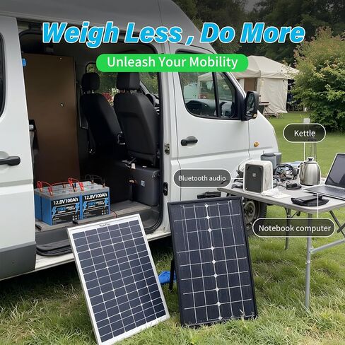 12.8V 100Ah Mini LiFePO4 Lithium Battery, Smaller than Group 24 Battery, Built-in 100A BMS, Up to 4P4S, Max.1280Wh Energy 100Ah LiFePO4 Battery, Perfect for Trolling Motors, Solar, RV, VAN in Saudi Arabia